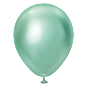 100 x Latex Balloon 5in Mirror Green
