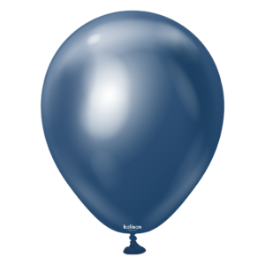 100 x Latex Balloon 5in Mirror Navy Blue