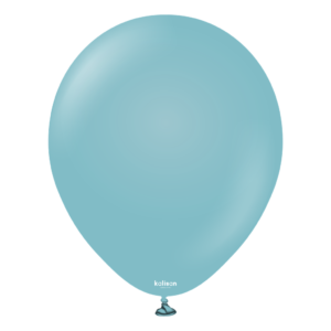 100 x Latex Balloon 5in Retro Blue Glass