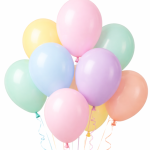 10x Pastel balloons 10in mix