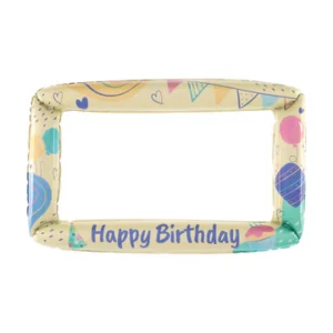 Foil balloon birthday frame 80x59cm
