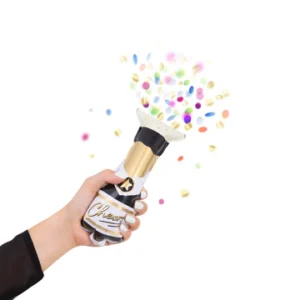 Cheers Bottle Foil Balloon Shooting Confetti 7.5x20cm, 2 pcs set