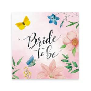 Bride to be Flowers Napkins 10pcs.