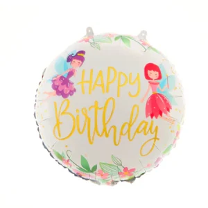 Happy Birthday Fairy Foil Balloon 45cm