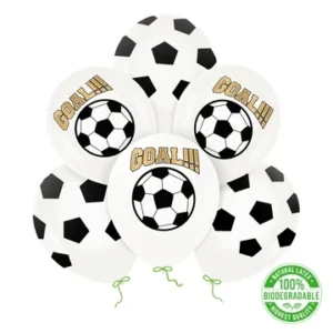 6 x Biodegradable Football balloons 12in
