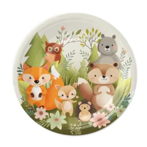 Forest Friends paper plates 7in 6 pcs.