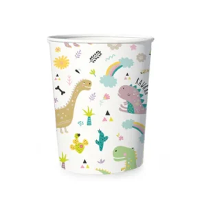 Dinosaurs paper cups 220ml 6 pcs.