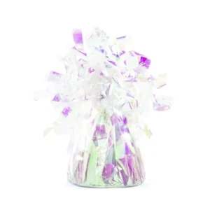 Iridescent foil balloon weight