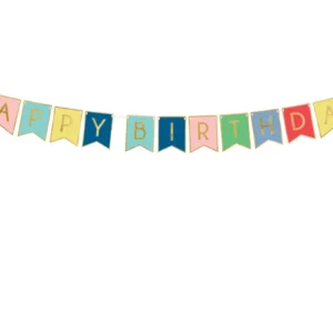 Banner Happy Birthday, mix, 175x15 cm